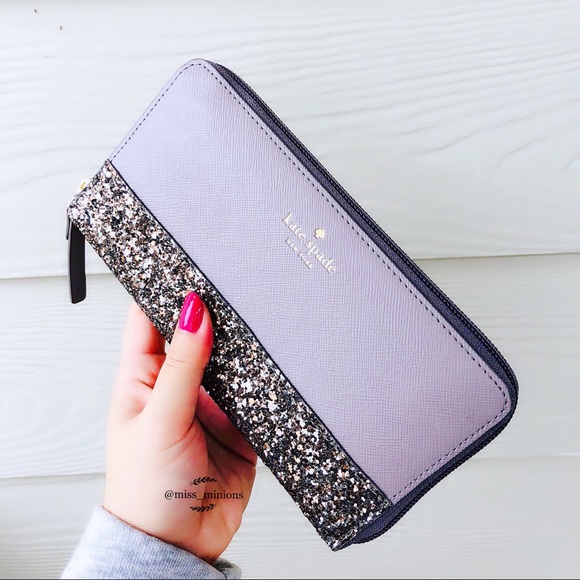 Kate Spade Greta Court Glitter Neda Wallet - Picture 2 of 7